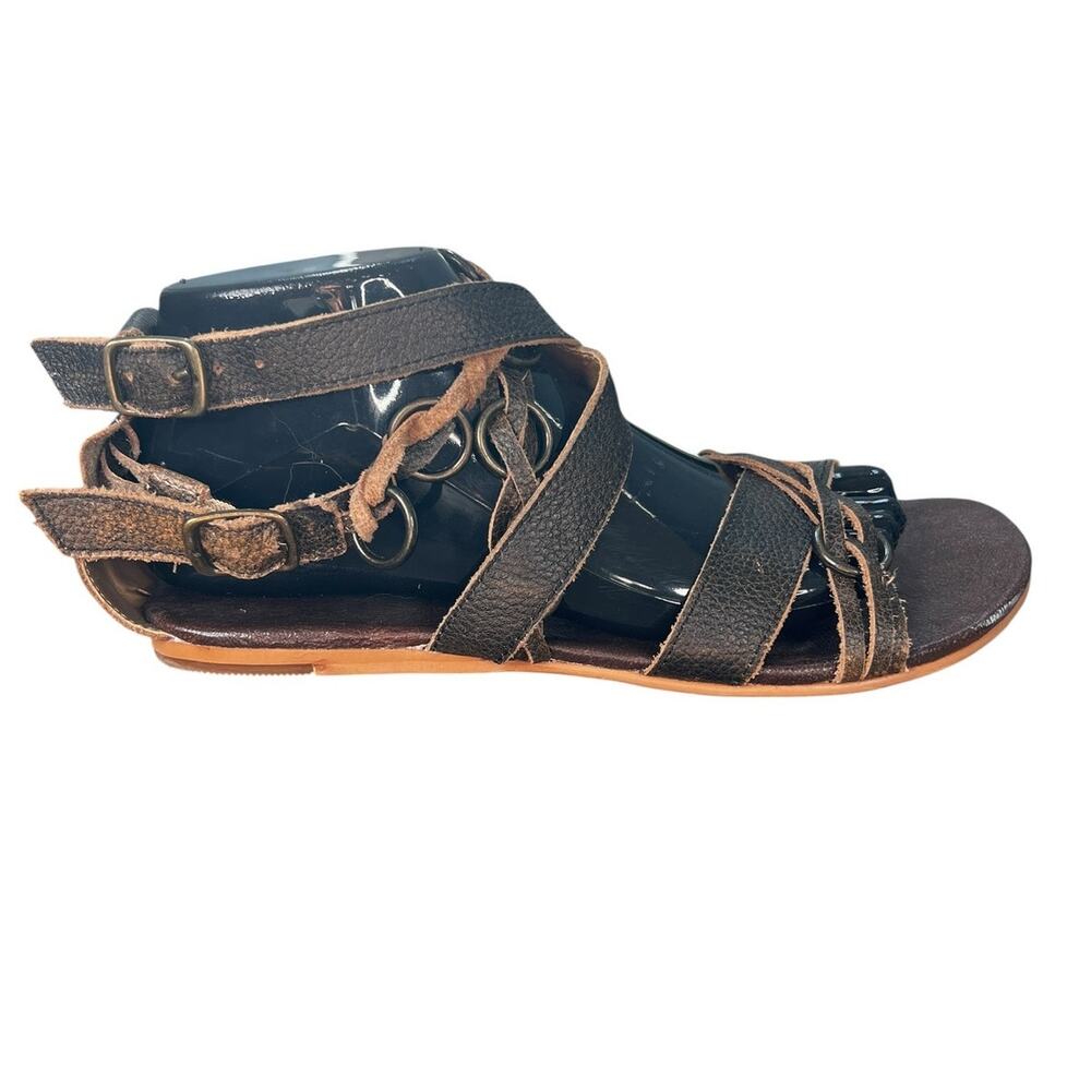 Roan By Bed Stu Women’s Gretch Distressed  Gladiator Sandal Size US 9
